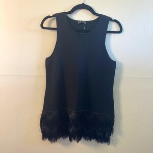 The Limited Sleeveless Fringe Top NWT!